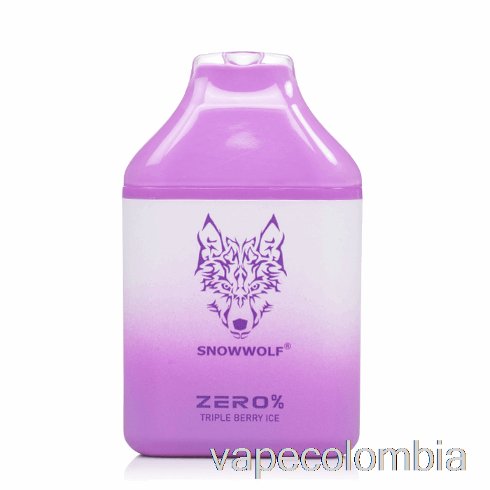 Vape Recargable Snowwolf Zero 5500 0% Sin Nicotina Desechable Triple Berry Ice